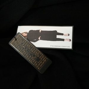 Max Sport Women Maxi Open Front Cardigan  Size L Black Heather Abalone